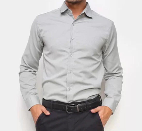 Camisa slim fit - SOUZA MODAS